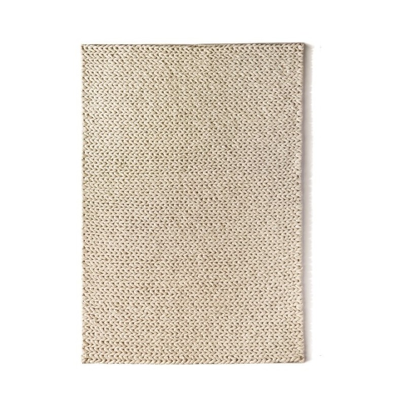 Fusion Han Woven Wool Rug | Ivory