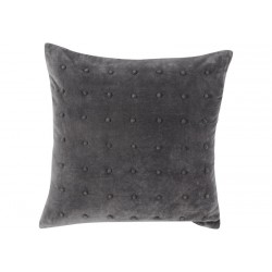 Soft Grey Pompom Cushion 45x45cm