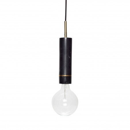 Hubsch Pendant Lamp in Black Marble