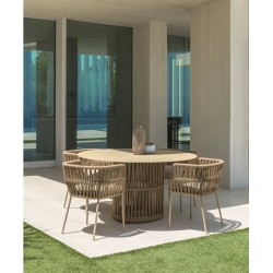 Talenti Cliff Outdoor Dining Table Round