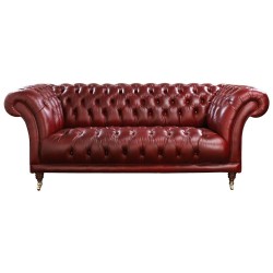 Fowey Chesterfield Sofa Elite Leather |Velvet