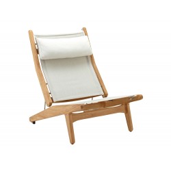 Gloster Bay Reclining Chair|Buffed Teak|Seagull|Granite