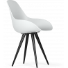 Kubikoff Black Angel Contract Dimple Closed Shell Chair
