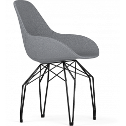 Kubikoff Diamond Base Chair With Dimple Tailored Shell | Fabric