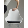 Kubikoff Chrome Diamond Base Chair With Dimple Shell