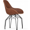 Kubikoff Black Diamond Base Chair - Leather