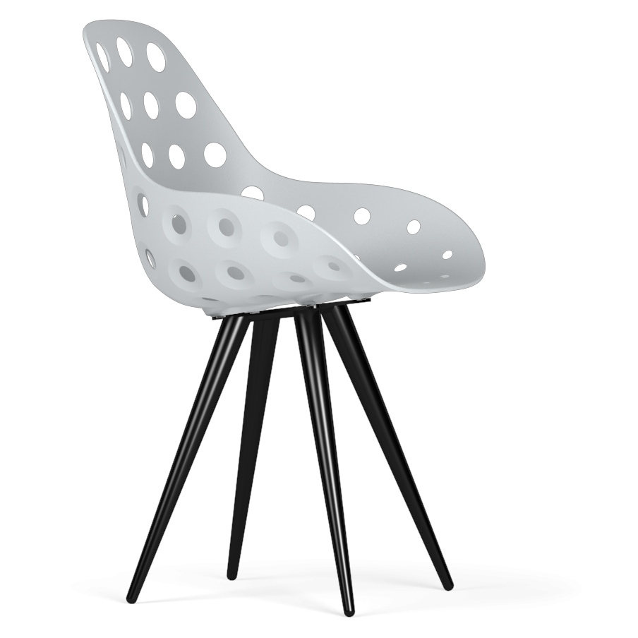 Kubikoff Black Angel Dimple Shell Chair