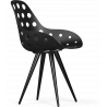 Kubikoff Black Angel Contract Dimple Shell Dining Chair