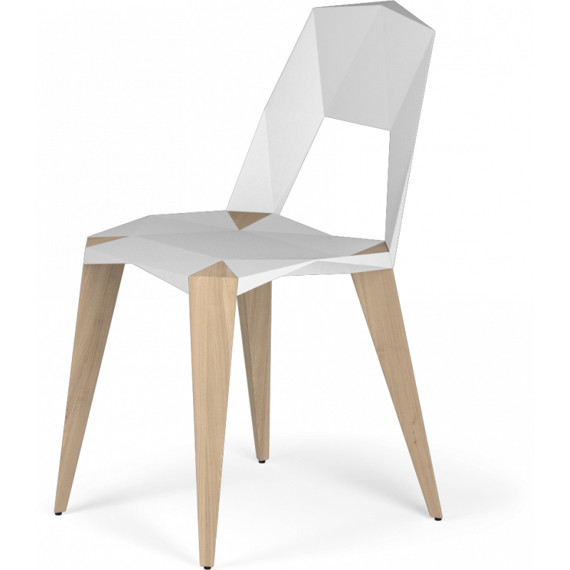 Kubikoff Pythagoras-4 Chair Black | White Structure