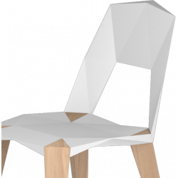 Kubikoff Pythagoras-4 Chair Black | White Structure