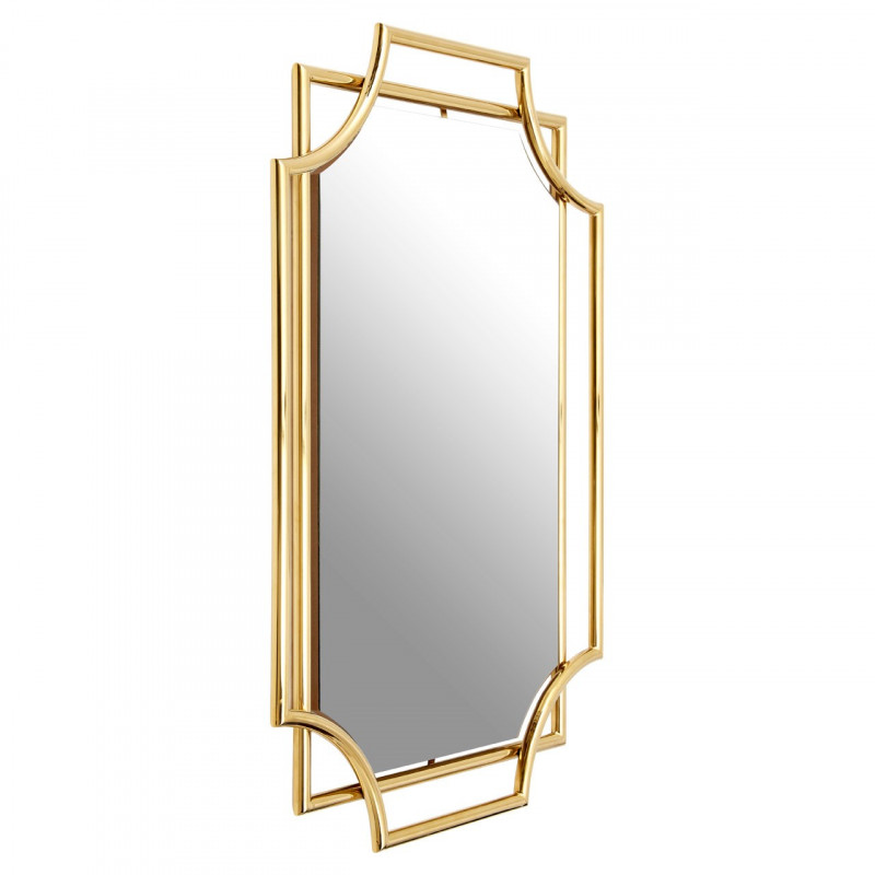 Wall Mirror with Art Deco Style Frame