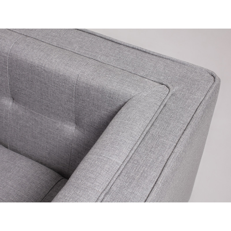 Custom Form BY TOM 3 Seater Sofa in Silver
