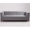 Custom Form BY TOM 3 Seater Sofa in Silver
