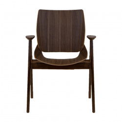Rex Kralj Shell Wood Chair with Arms