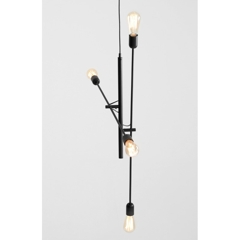 Custom Form Twigo 4 Hanging Lamp in Black