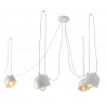 Custom Form Popo 4 Pendant Lamp in White Metal