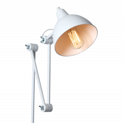 Custom Form Coben wall lamp in White Metal