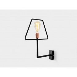 Custom Form Firkant Wall Lamps Black