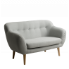 Custom Form 2 Seater Sofa Margaret in Platinum Fabric