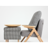 Custom Form Vink Armchair Natural |Steel