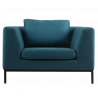 Custom Form Armchair Ambient Sea Breeze | Black Legs