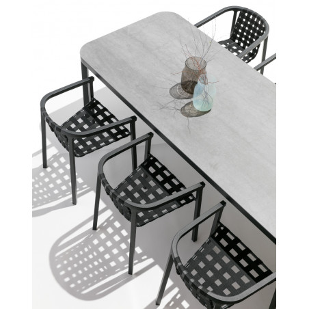 Todus Duct Outdoor Dining Table Ceramic Top 300 CM