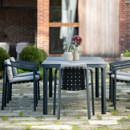 Todus Duct Outdoor Dining Table Ceramic Top 160 CM