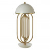 Art Deco Table Lamp White Gold