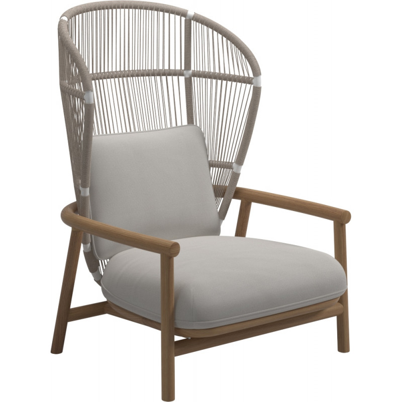 Gloster Fern Lounge Chair Dune | High Back