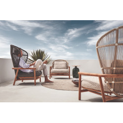 Gloster Fern Lounge Chair Dune | High Back