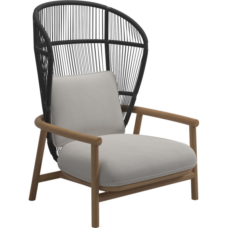 Gloster Fern Lounge Chair Raven | High Back