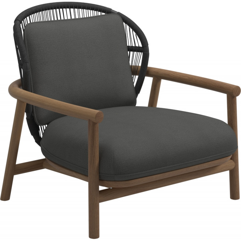 Gloster Fern Lounge Chair Raven | Low Back