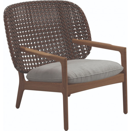 Gloster Kay Low Back Lounge Chair | Brindle Weaving