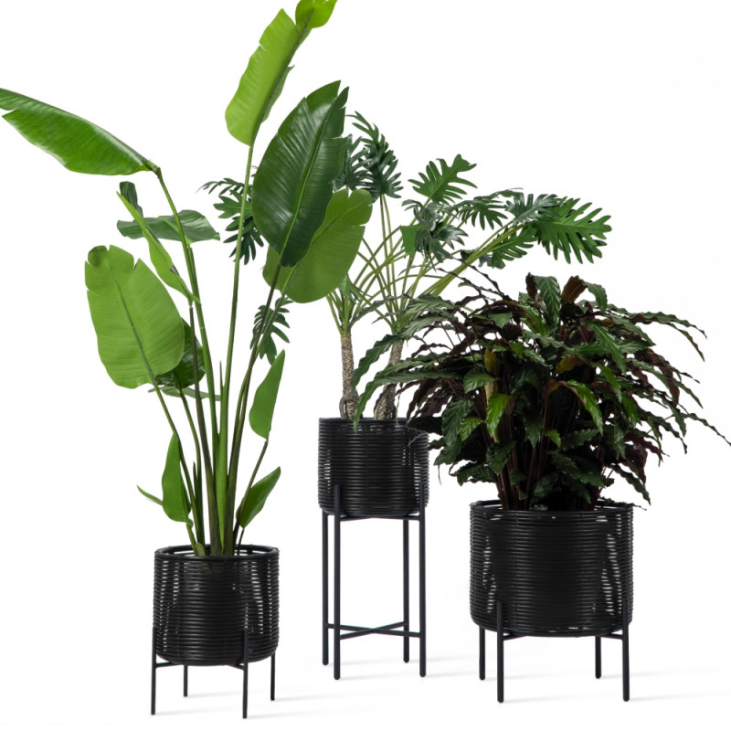 Vincent Sheppard Ivo Outdoor Plant Stand in Black