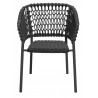 Cane-Line Ocean Outdoor Dining Chair Soft Rope Dark Grey