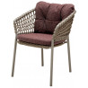 Cane-Line Ocean Outdoor Dining Chair Soft Rope Taupe