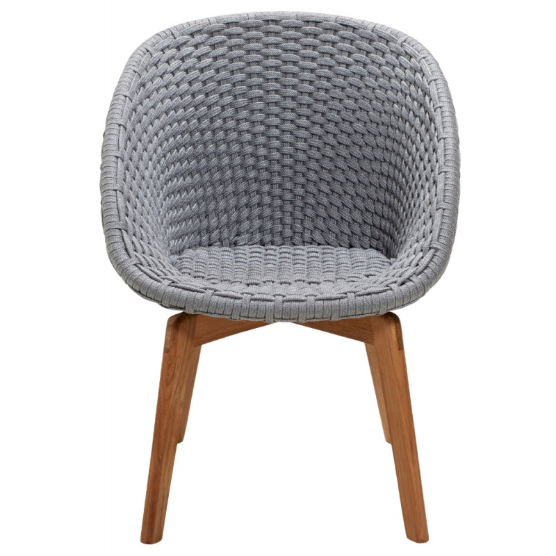 Cane-Line Peacock Outdoor Chair Soft Rope Light Grey