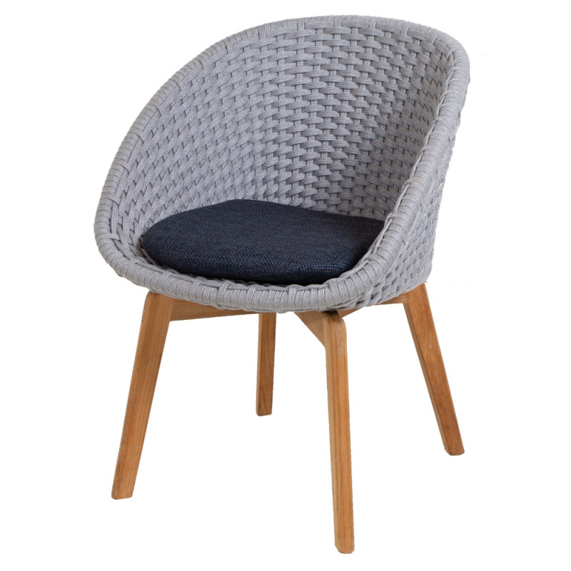 Cane-Line Peacock Outdoor Chair Soft Rope Light Grey