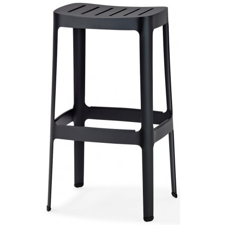 Cane-Line Cut Bar Chair in Black