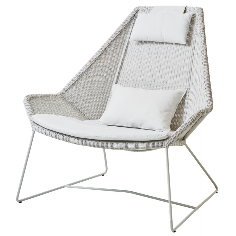 Cane-Line Breeze Highback Garden Lounge Chair White