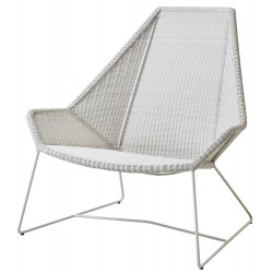 Cane-Line Breeze Highback Garden Lounge Chair White