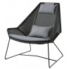 Cane-Line Breeze Highback Garden Lounge Chair Black