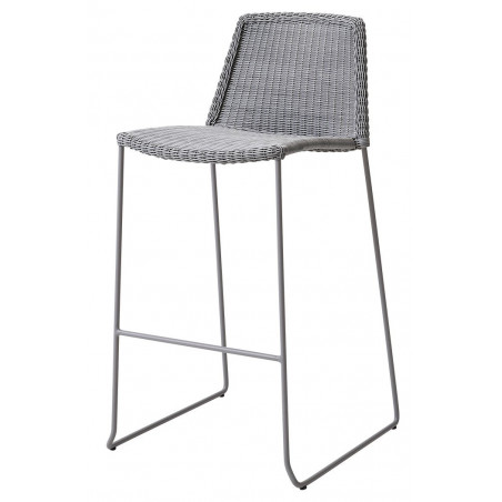 Cane-Line Breeze Outdoor Bar chair in Light Grey