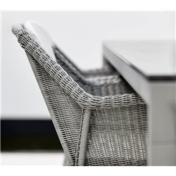 Cane-Line Breeze Outdoor Chair in White Grey