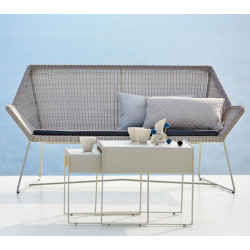 Cane-Line Breeze 2-Seater Outdoor Sofa in Black
