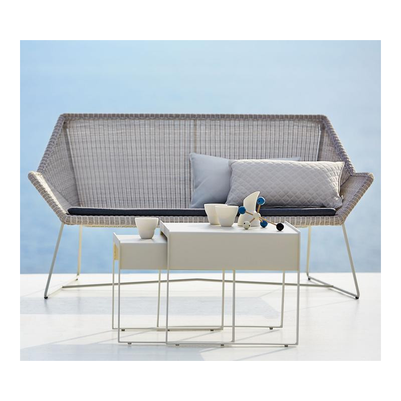Cane-Line Breeze 2-Seater Outdoor Sofa in Black