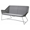 Cane-Line Breeze 2-Seater Outdoor Sofa in Light Grey