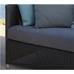 Cane-Line Diamond 3-seater Sofa in Weave Graphite