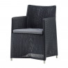Cane-Line Diamond chair in Weave Graphite