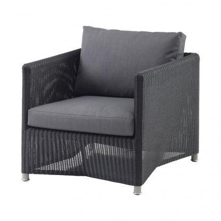 Cane-Line Diamond Lounge Weave Chair in Weave Graphite